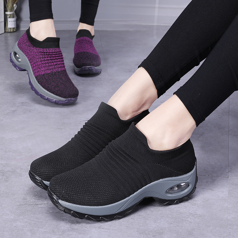 Women'S Fashion Gym Shoes - Women Sneakers Fashion Breathable Walking Mesh