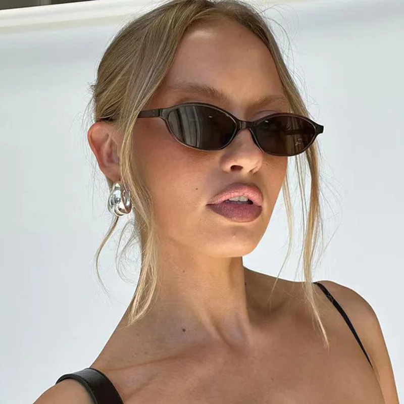 Women'S Fashion Eyeglass Frames - Retro Oval Frame Sunglasses Fashion Women