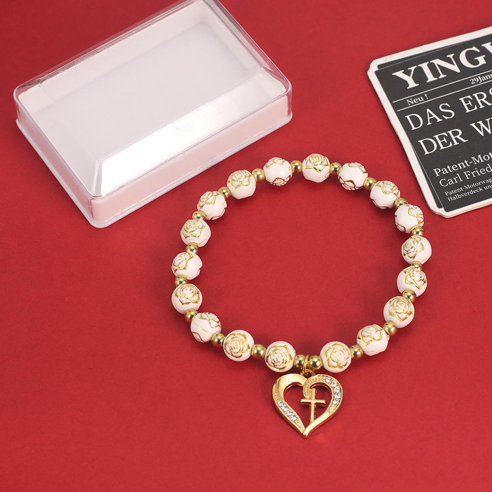 Exquisite Heart shaped cross R - Women'S Fashion Vogue avaliação e preço