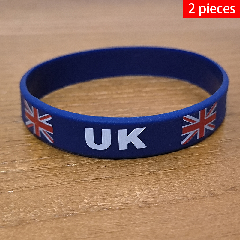 2pcs UK National Flag Wristban - Women Fashion Uk avaliação e preço