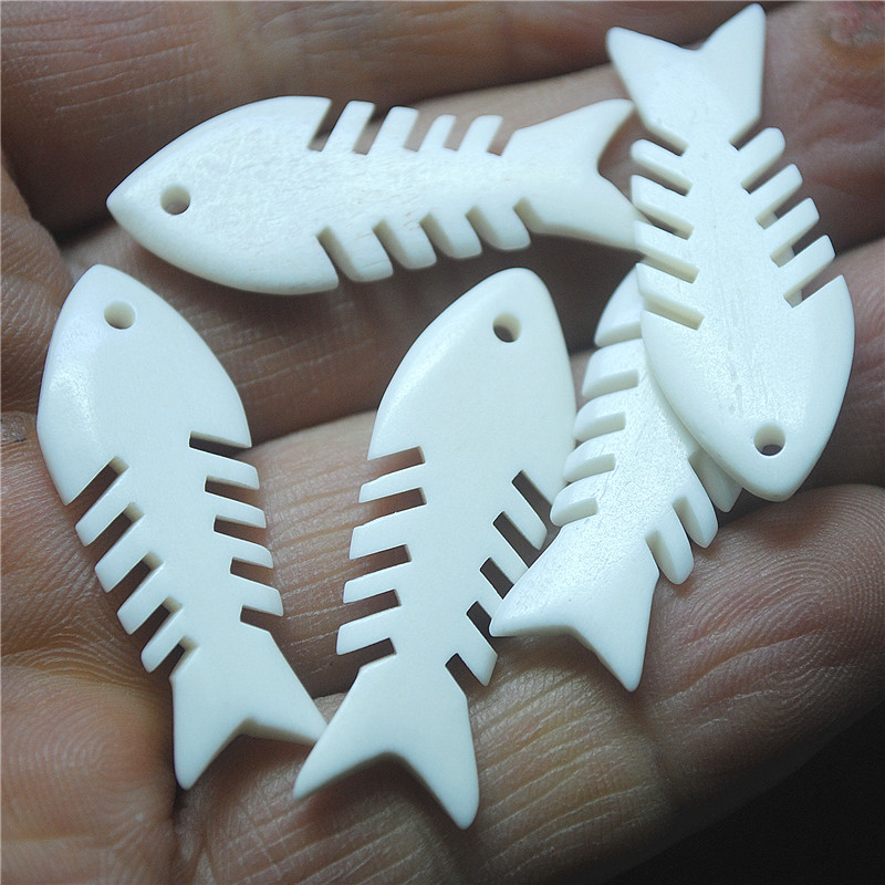 5PCS New White Bone Pendants 3 - Women Fashion Nz avaliação e preço