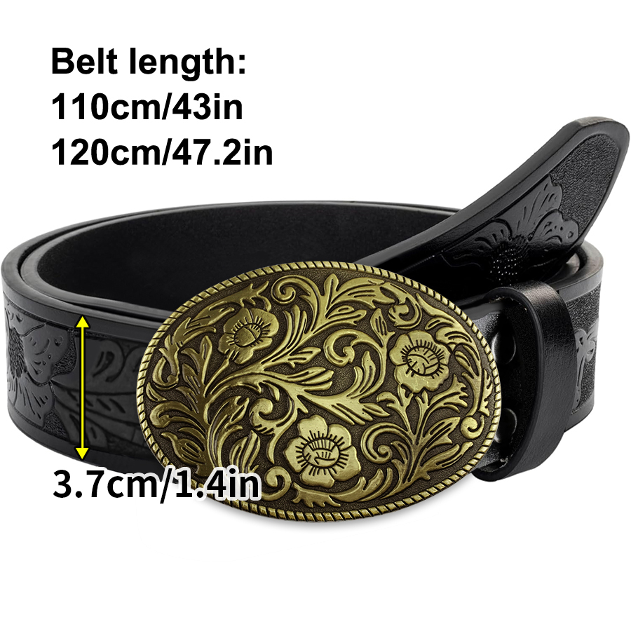 Tang Grass Pattern Buckle Belt - Women Fashion Nz avaliação e preço