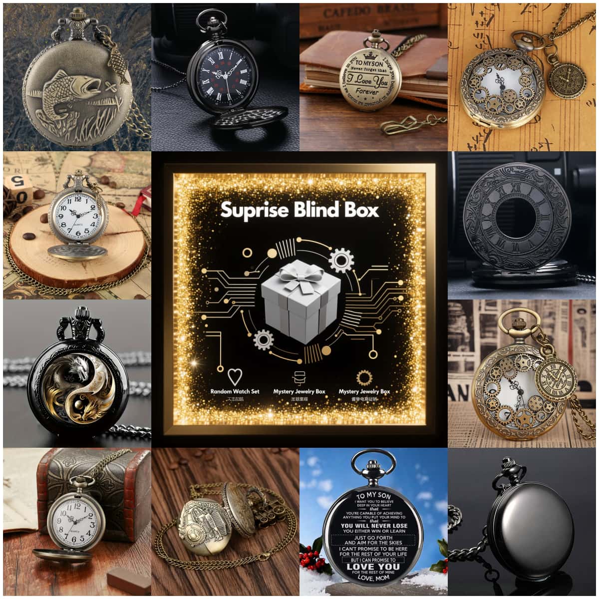 1PC Surprise Mystery Watch Bli - Fashion Women Watch avaliação e preço