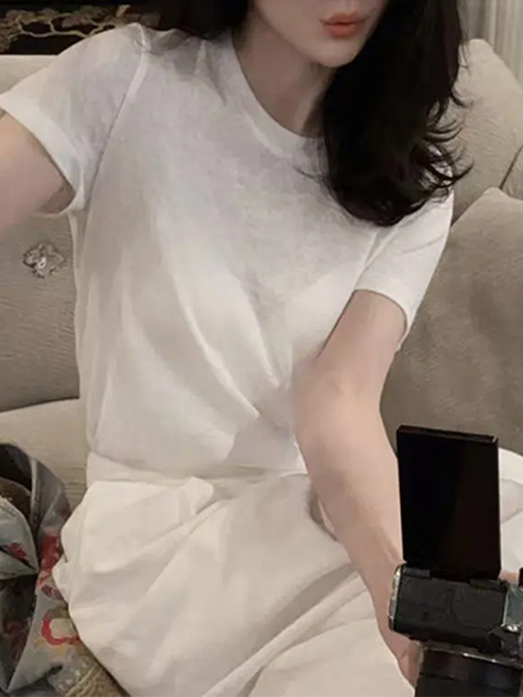 Unique Beautiful Summer Knitwe - Women Fashion Jeans Top avaliação e preço