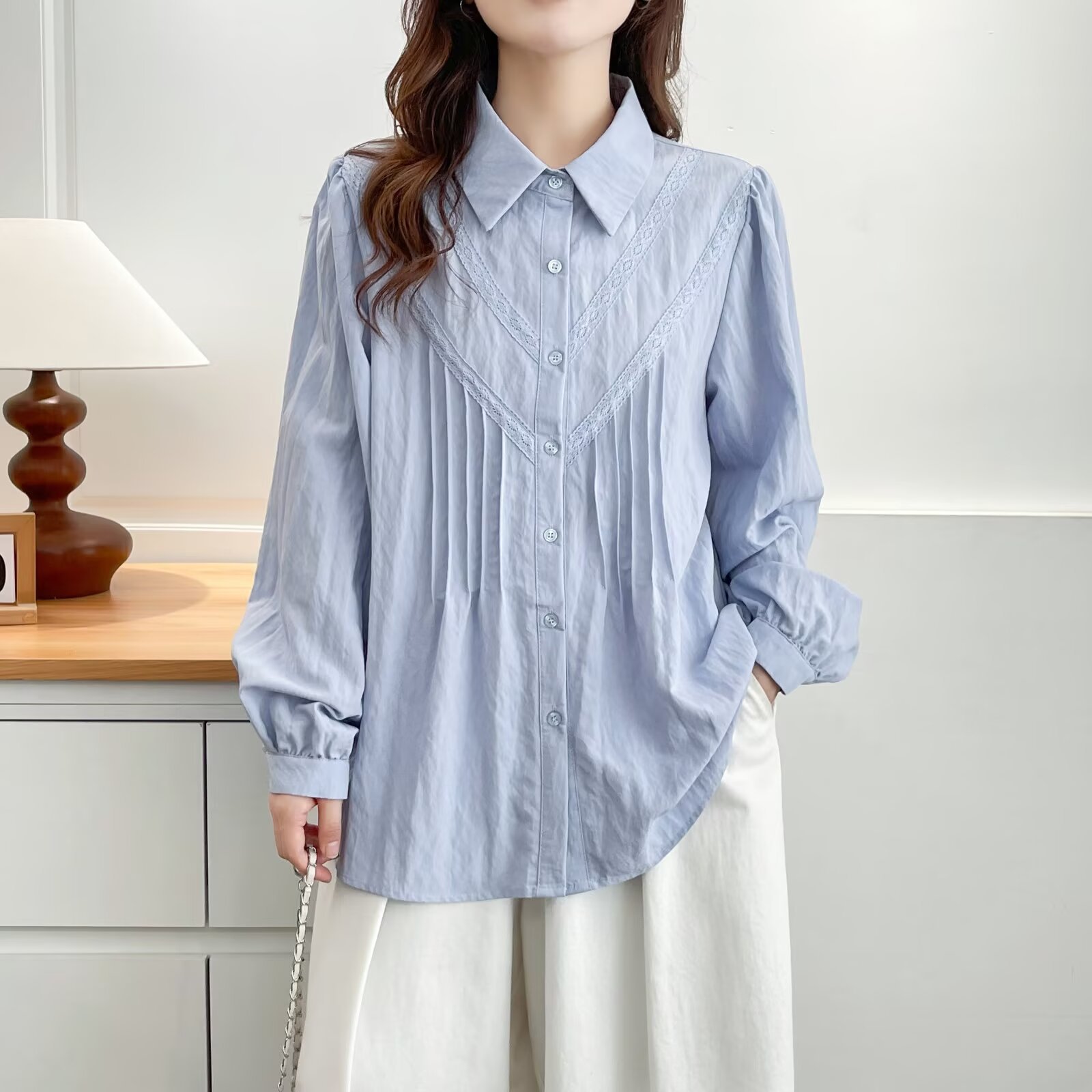XXXXL Fashion Plus Size Women' - Puff Sleeve Blouse avaliação e preço