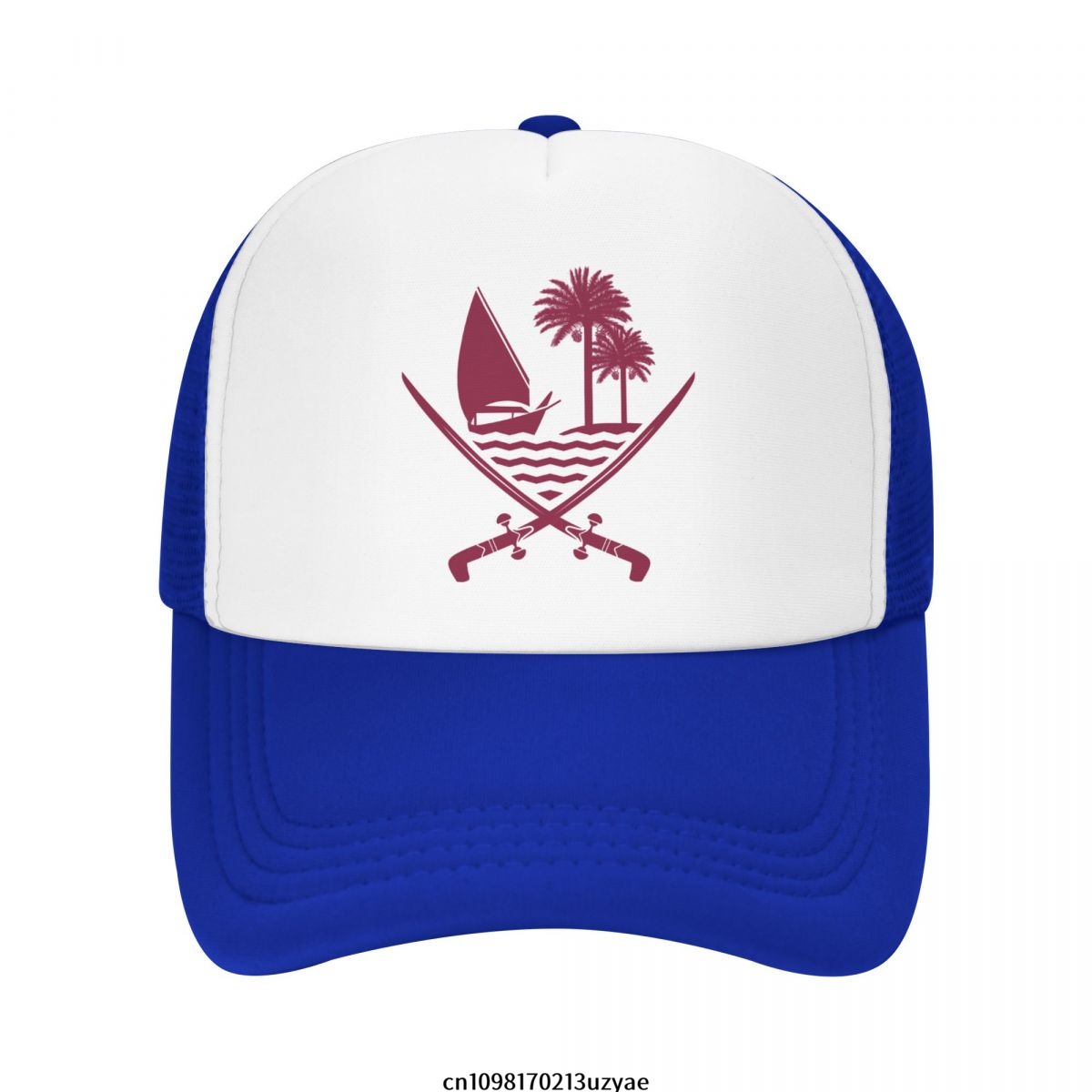 Emblem Of Qatar Mesh Baseball  - Women Fashion Qatar avaliação e preço