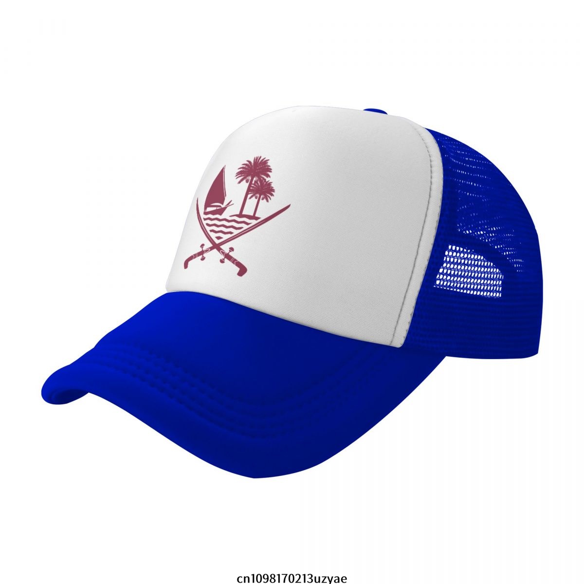 Emblem Of Qatar Mesh Baseball  - Women Fashion Qatar avaliação e preço