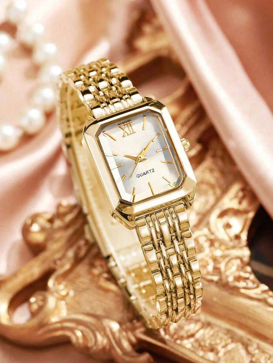 Womens Square Case Quartz Watc - Fashion Women Watch avaliação e preço