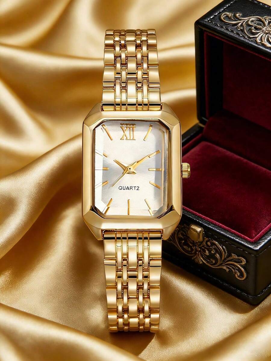 Womens Square Case Quartz Watc - Fashion Women Watch avaliação e preço