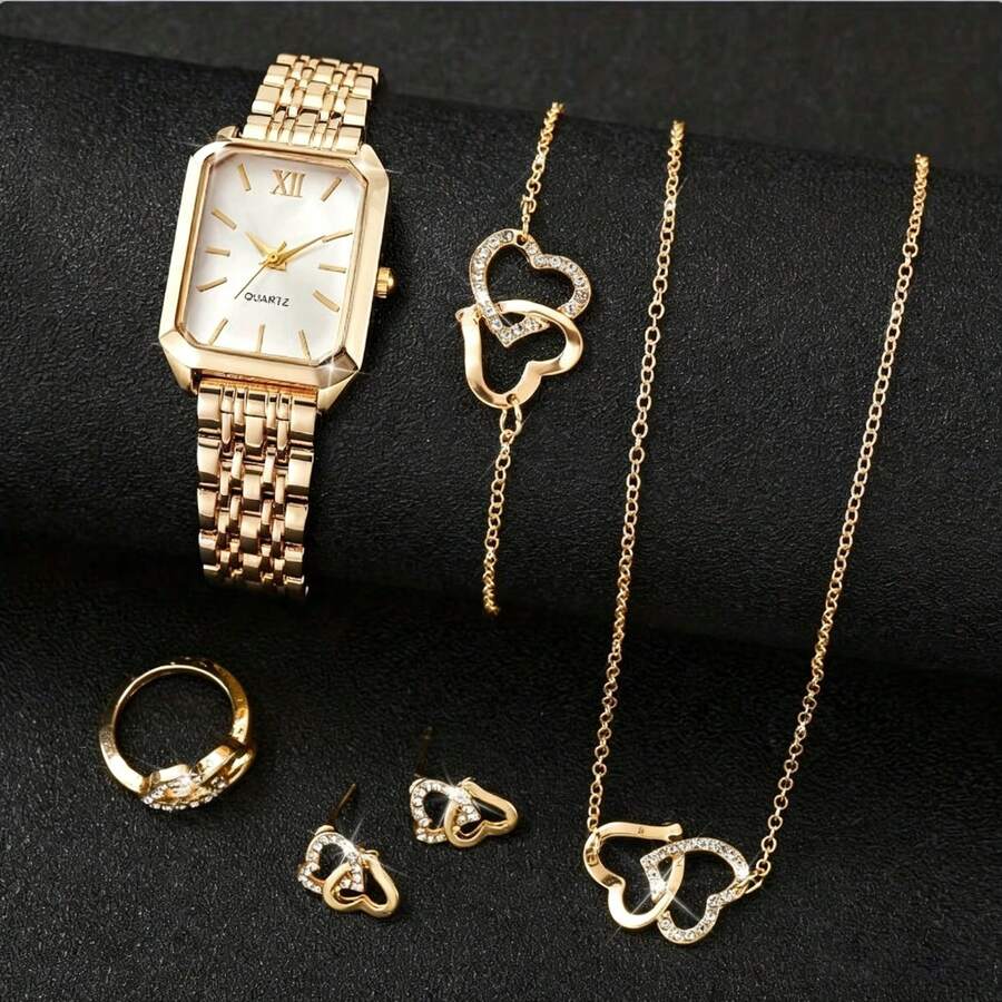 Womens Square Case Quartz Watc - Fashion Women Watch avaliação e preço