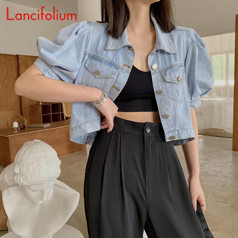Summer Thin Basic Korean Fashi - Women Fashion Jeans Top avaliação e preço