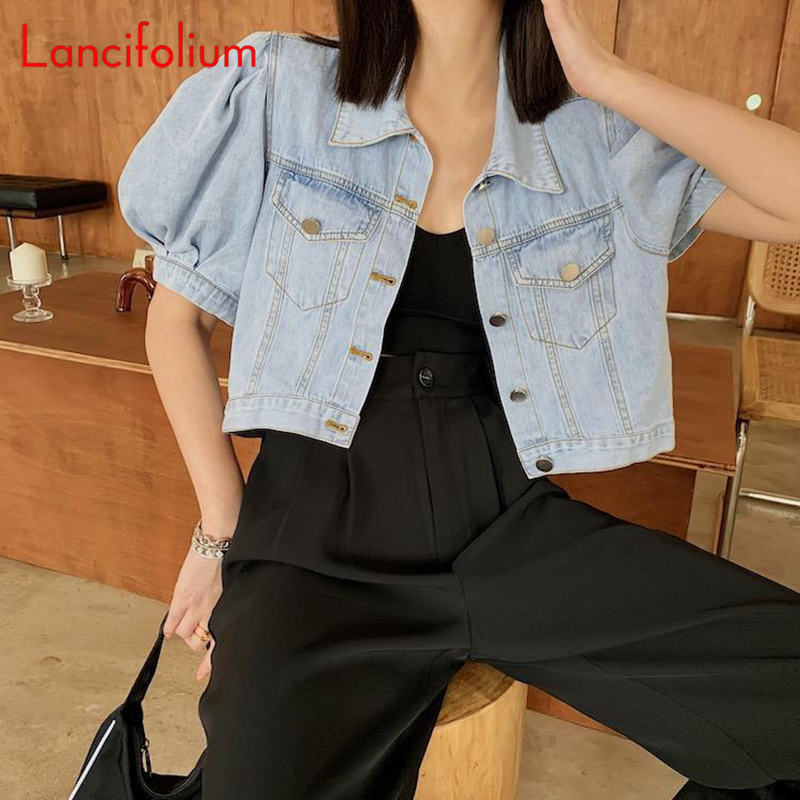 Summer Thin Basic Korean Fashi - Women Fashion Jeans Top avaliação e preço