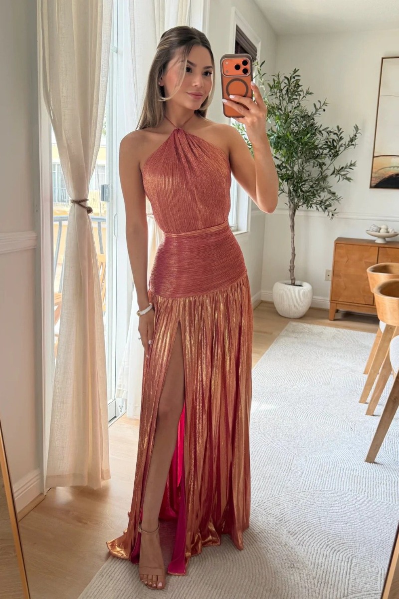 Women Solid Metallic Gilding C - Women'S Fashion Gilded Age avaliação e preço