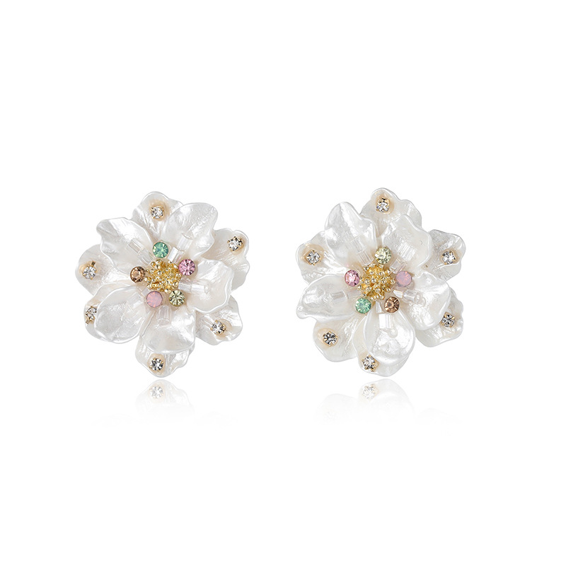 New Jewelry Shell Flower Tempe - Women Fashion Nz avaliação e preço