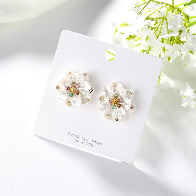 New Jewelry Shell Flower Tempe - Women Fashion Nz avaliação e preço