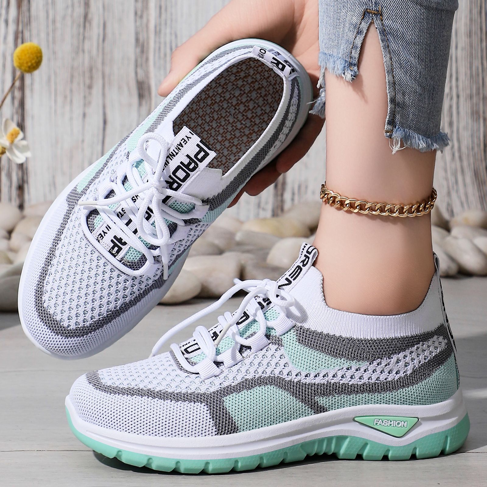 Women's Casual Shoes Air Mesh  - Women'S Fashion Gym Shoes avaliação e preço