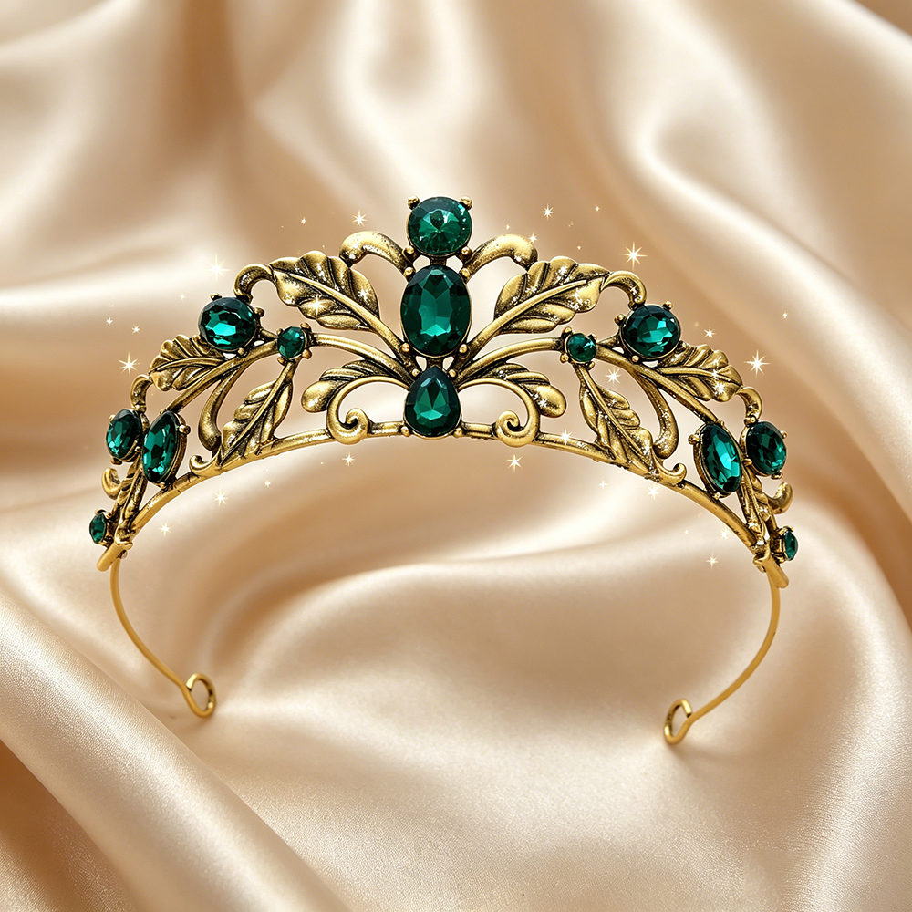 Vintage Leaf Rhinestone Bridal - Women Queen Fashion avaliação e preço