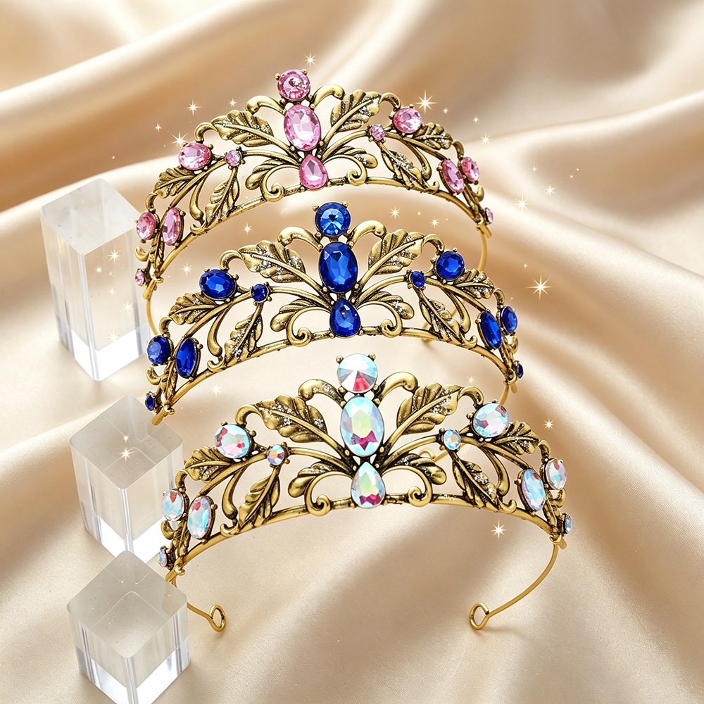 Vintage Leaf Rhinestone Bridal - Women Queen Fashion avaliação e preço