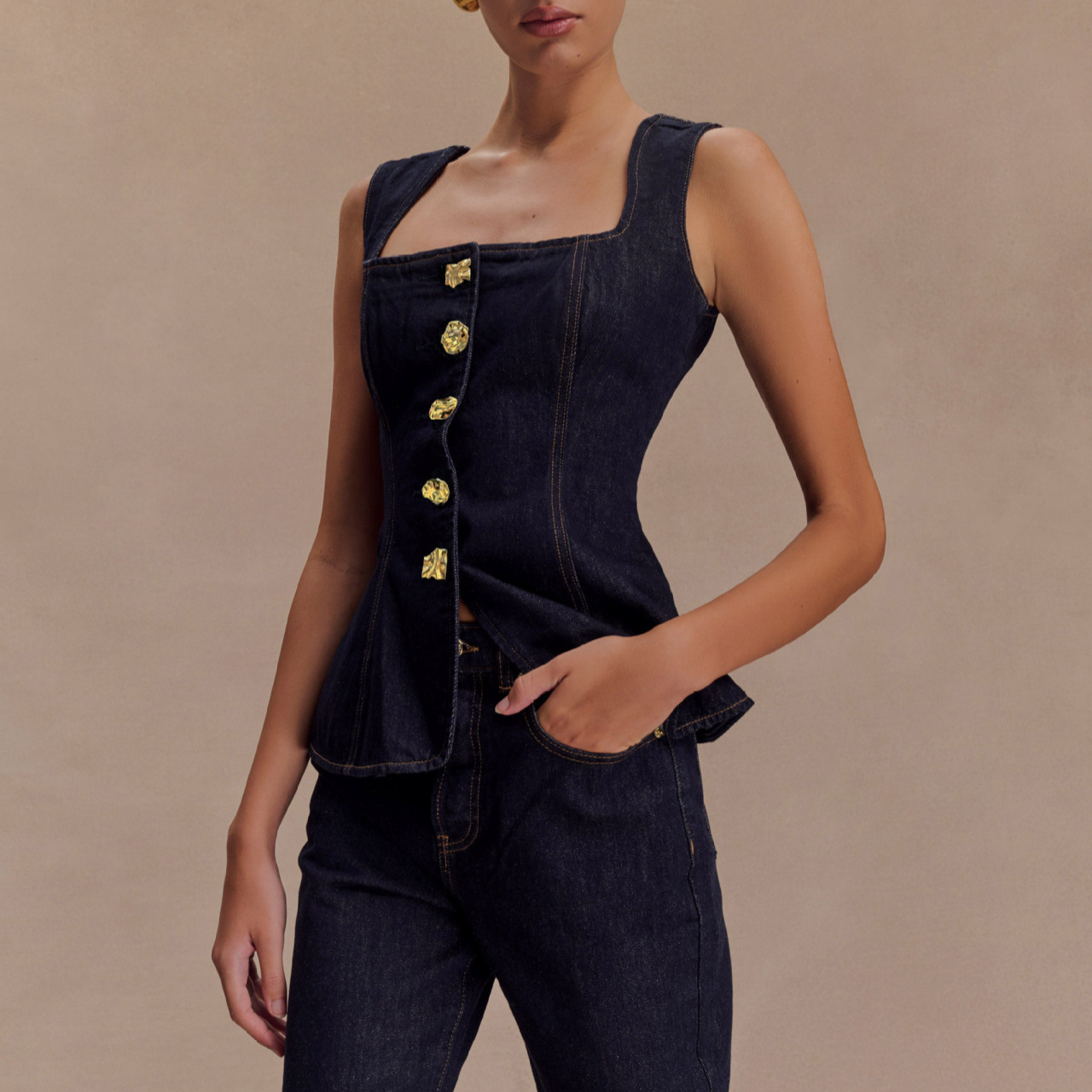 Summer Denim Pant Sets Women 2 - Women Fashion Jeans Top avaliação e preço