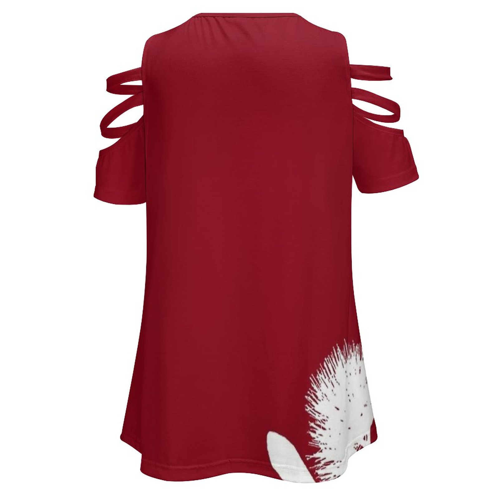 Pohutukawa-White On Red Women  - Women Fashion Nz avaliação e preço