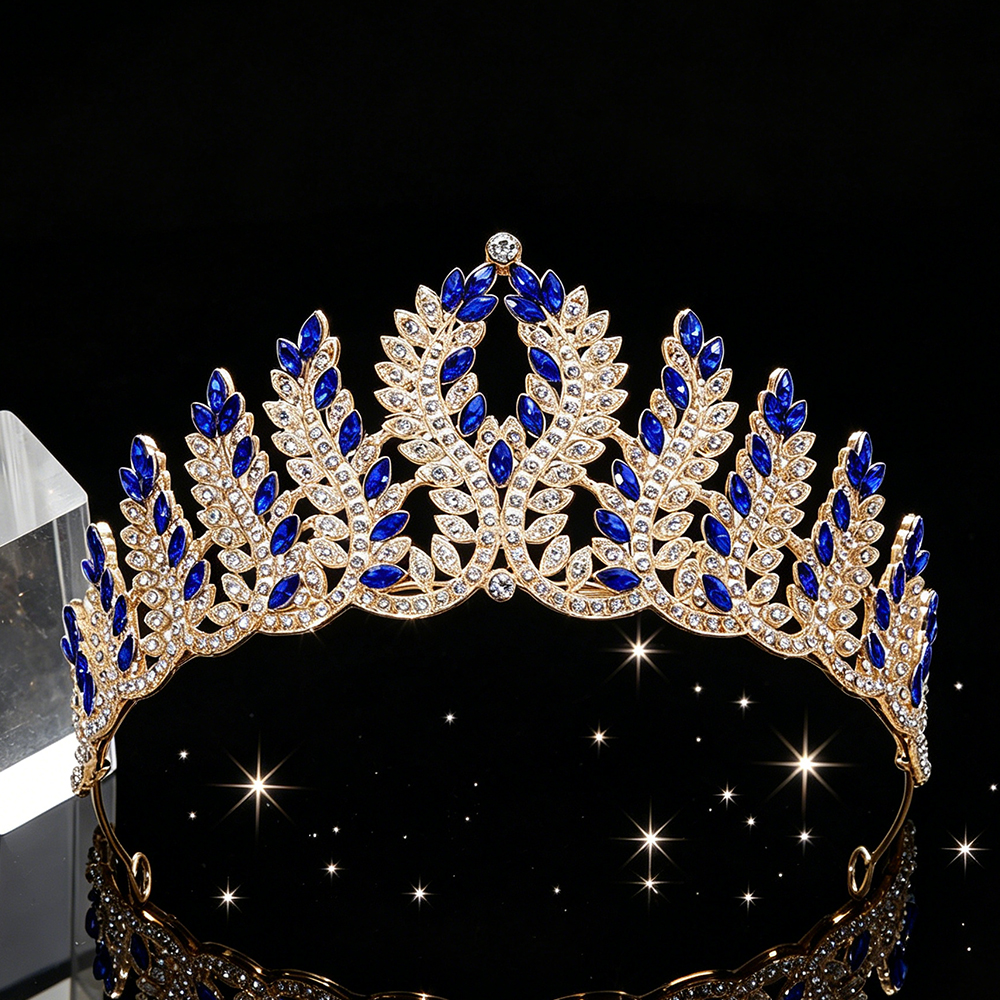 Fashion Baroque Bridal Tiara S - Women Queen Fashion avaliação e preço