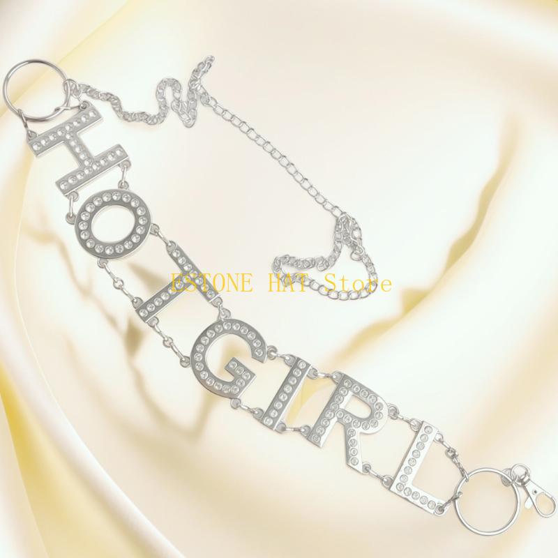 49MF Metal Letter Rhinestones  - Women'S Y3K Fashion avaliação e preço