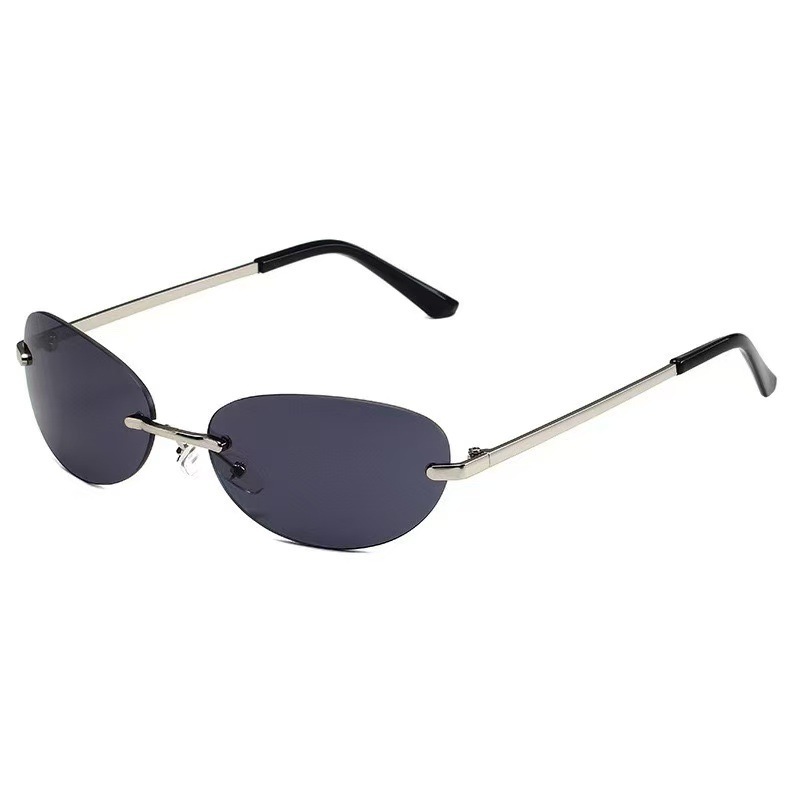 Rimless Oval Sunglasses Women  - Women'S Fashion Eyeglass Frames avaliação e preço