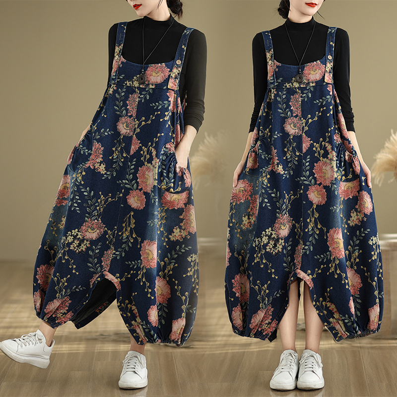 Loose Casual Denim Overalls fo - Women'S Fashion Overalls avaliação e preço