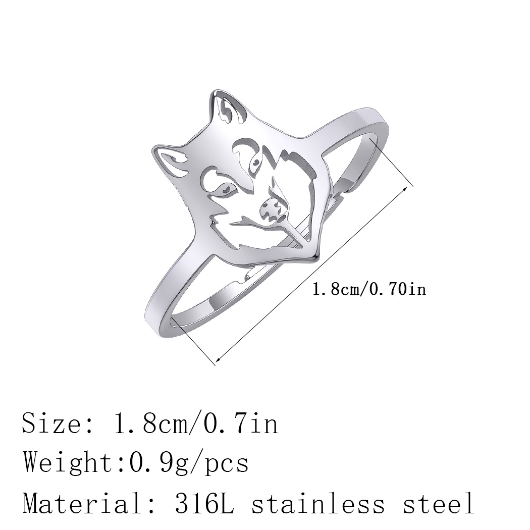 Chandler Stainless Steel Wolf  - Women Fashion Png avaliação e preço