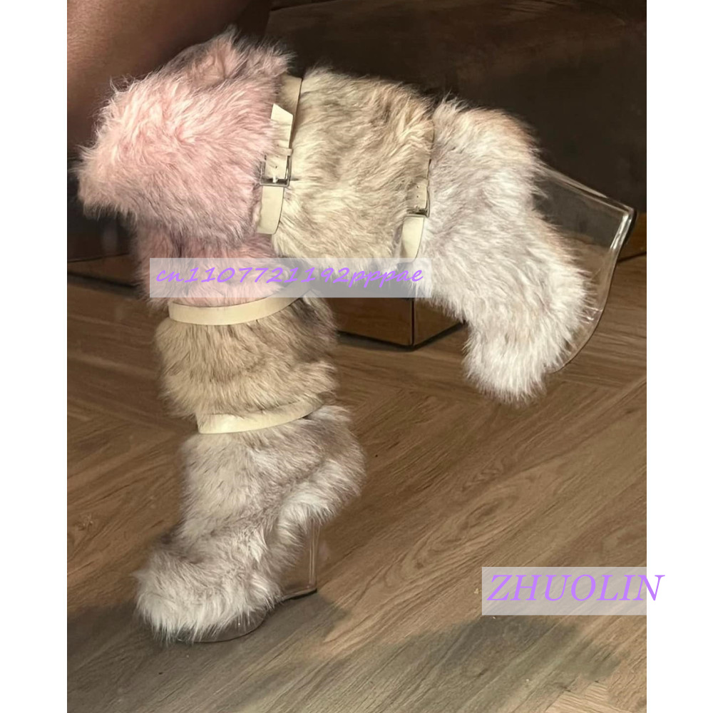 Winter Gradient Furry Transpar - Women'S Fashion Trends avaliação e preço