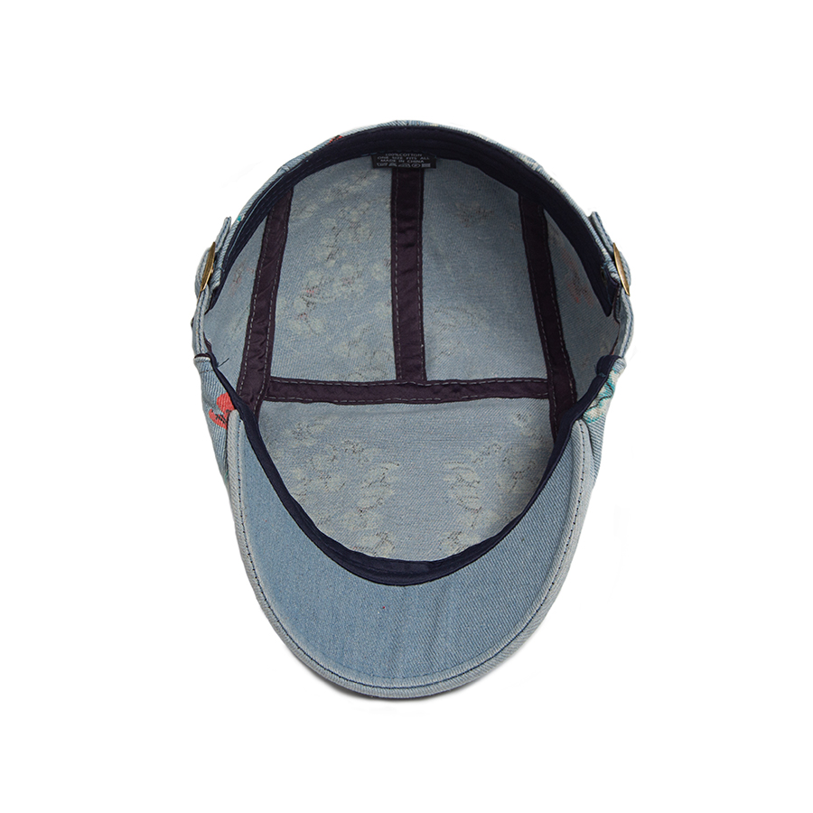 New Vintage Print Denim Beret  - Women Fashion Nz avaliação e preço