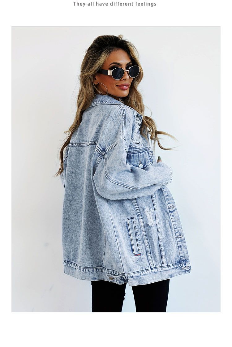 Jeans Jackets for Woman Jacket - Women Fashion Jeans Top avaliação e preço