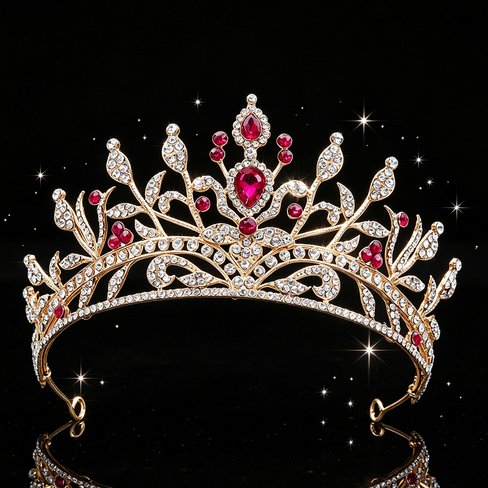 Fashion Baroque Bridal Tiara S - Women Queen Fashion avaliação e preço