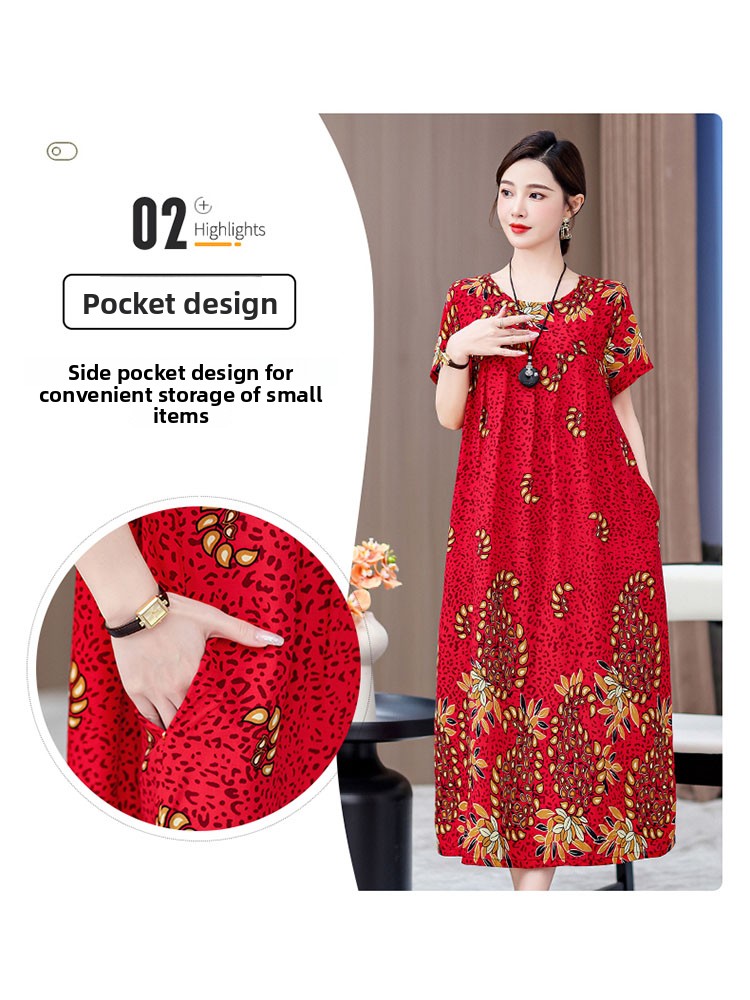 Elegant Mid-Length Cotton Silk - Women Fashion Over 50 avaliação e preço