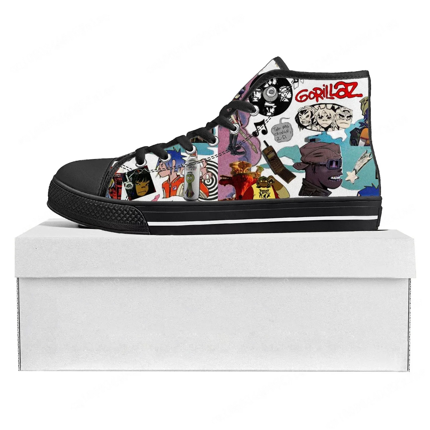 Gorillaz Band High Top High Qu - Women'S Fashion Gym Shoes avaliação e preço