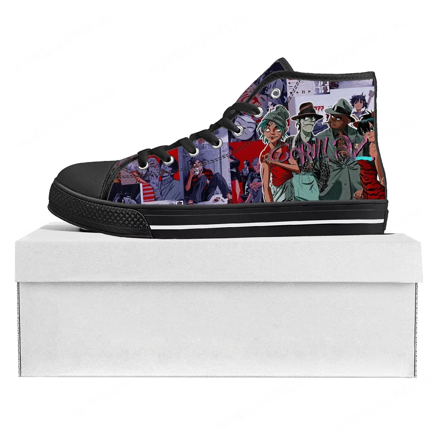 Gorillaz Band High Top High Qu - Women'S Fashion Gym Shoes avaliação e preço
