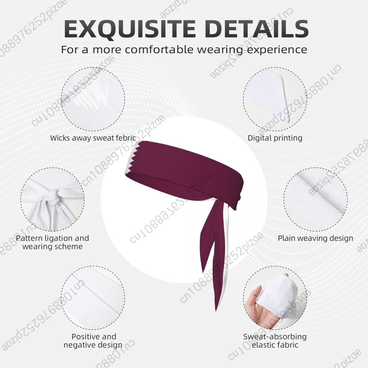 Qatar Tie Headband for Men Wom - Women Fashion Qatar avaliação e preço