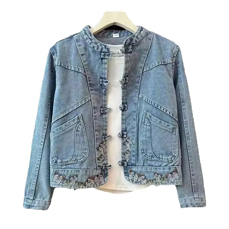 2025 Spring Autumn New Fashion - Women Fashion Jeans Top avaliação e preço
