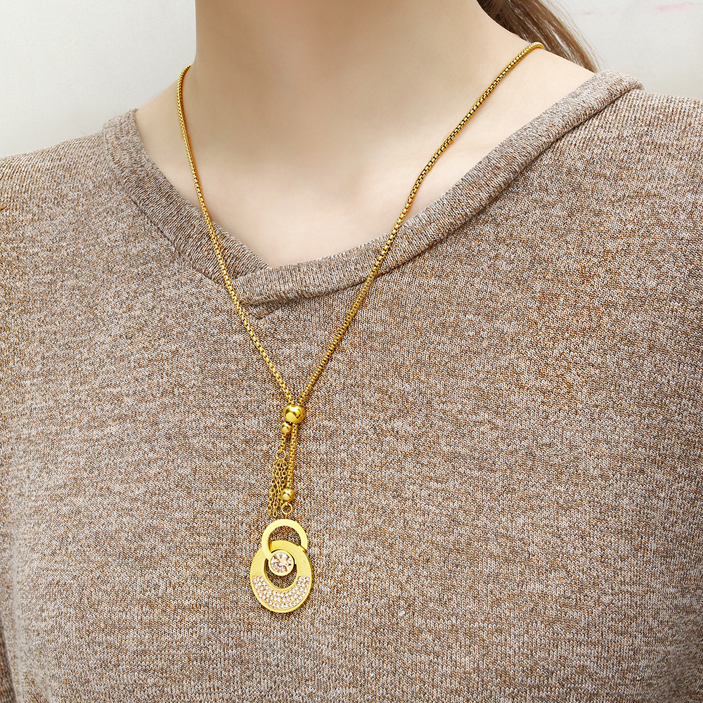 OUFEI Stainless Steel Jewelry  - Women'S Fashion Vogue avaliação e preço