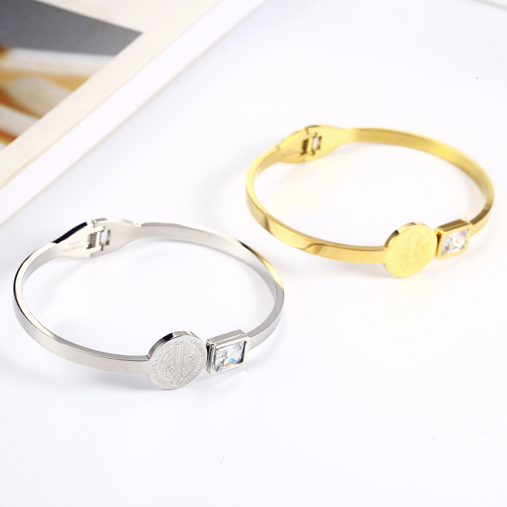 OUFEI Bangles Stainless Steel  - Women'S Fashion Vogue avaliação e preço