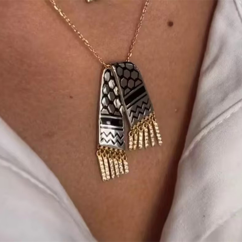 Stainless Steel Scarf Shape Zi - Women Fashion Qatar avaliação e preço