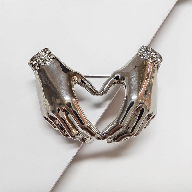 Chic Simple Rhinestone Love He - Women Fashion Pose avaliação e preço