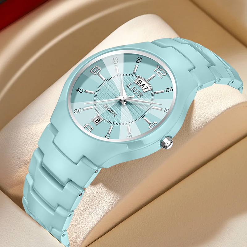 LIGE Luxury Elegant Quartz Wom - Women Fashion Simple avaliação e preço