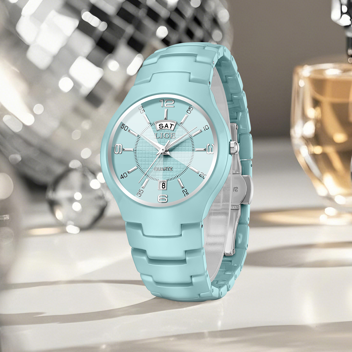 LIGE Luxury Elegant Quartz Wom - Women Fashion Simple avaliação e preço