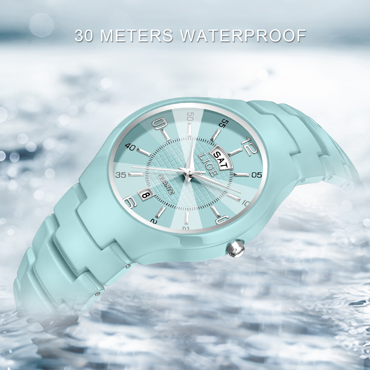 LIGE Luxury Elegant Quartz Wom - Women Fashion Simple avaliação e preço