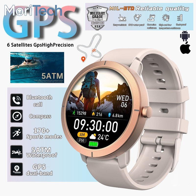MoriTech GPS Smart Watch AMOLE - Women'S Fashion Retailers avaliação e preço