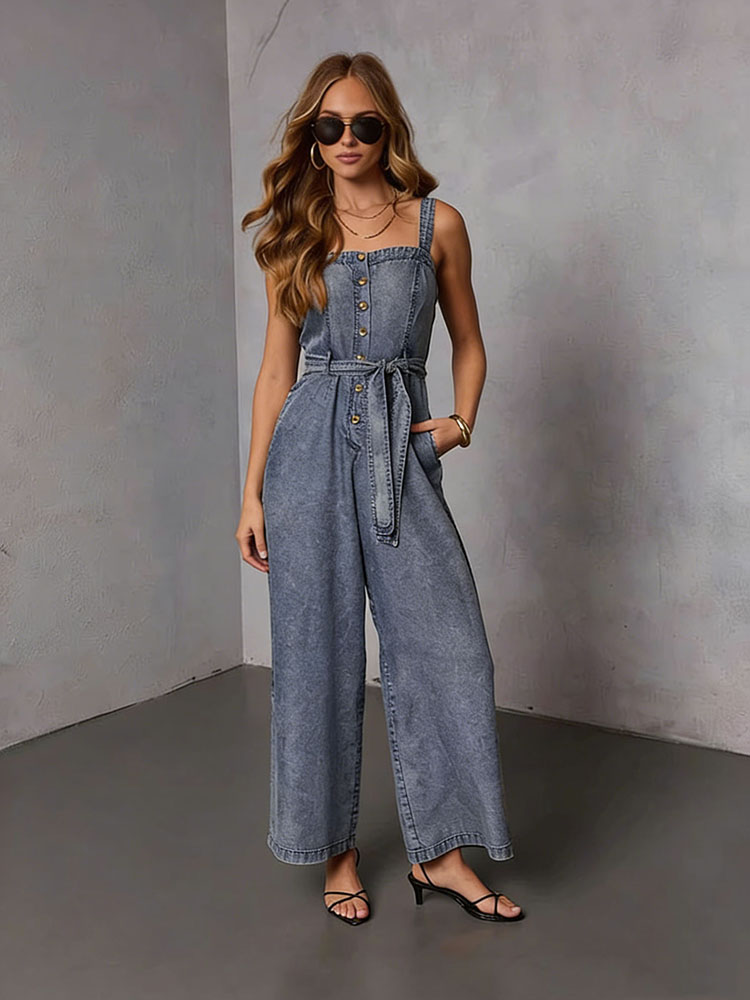 Summer Vintage Women Denim Jum - Women'S Fashion Overalls avaliação e preço