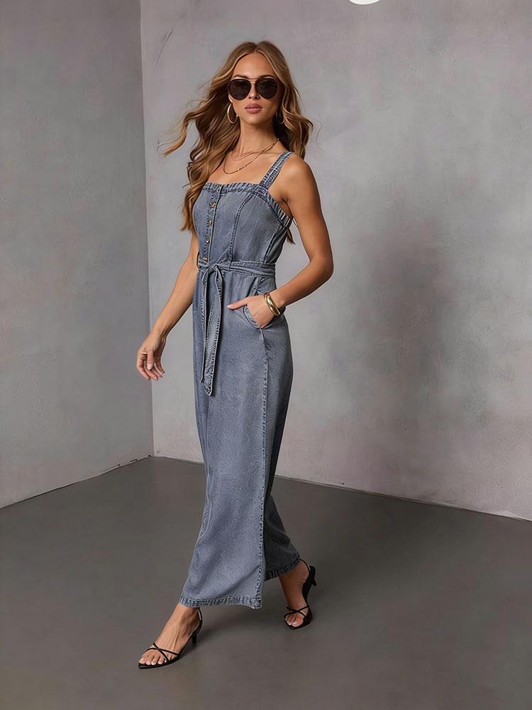 Summer Vintage Women Denim Jum - Women'S Fashion Overalls avaliação e preço