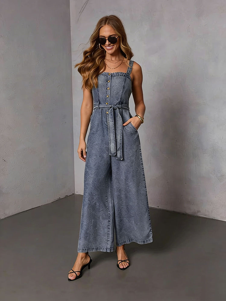 Summer Vintage Women Denim Jum - Women'S Fashion Overalls avaliação e preço