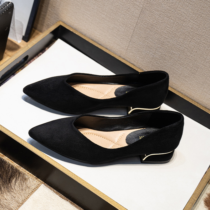 Women's Pointed Toe Simple OL  - Women Fashion Simple avaliação e preço